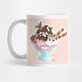 Kawaii fox ice cream Mug